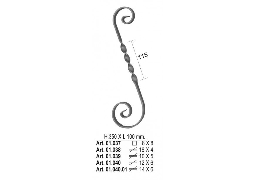 01.040.01~~KRUL 350X100 MM 14X6