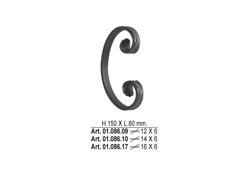 01.086.17~~KRUL 150X80MM 16X6MM