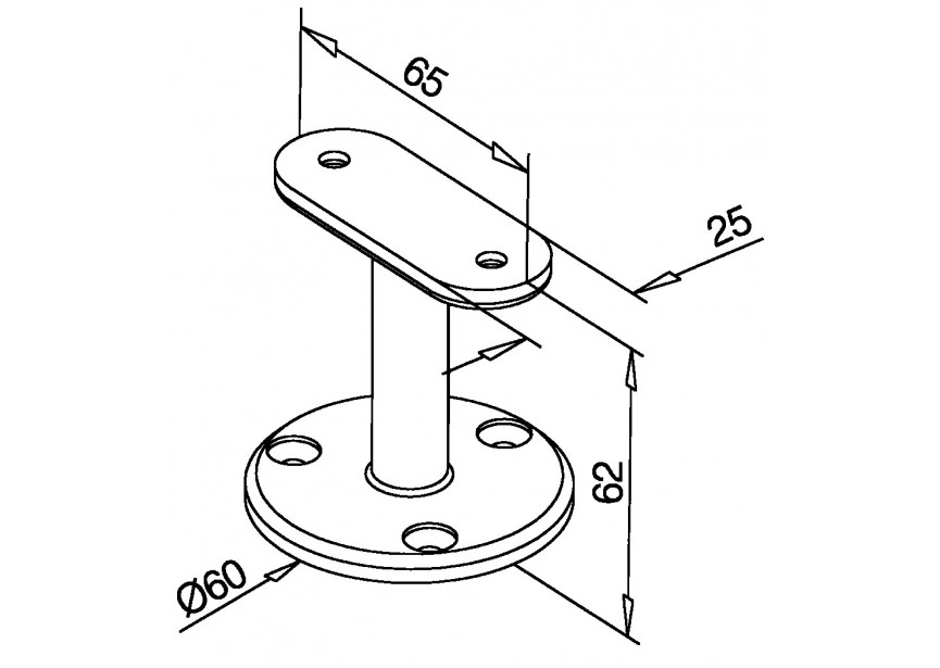 Supports tube plat,