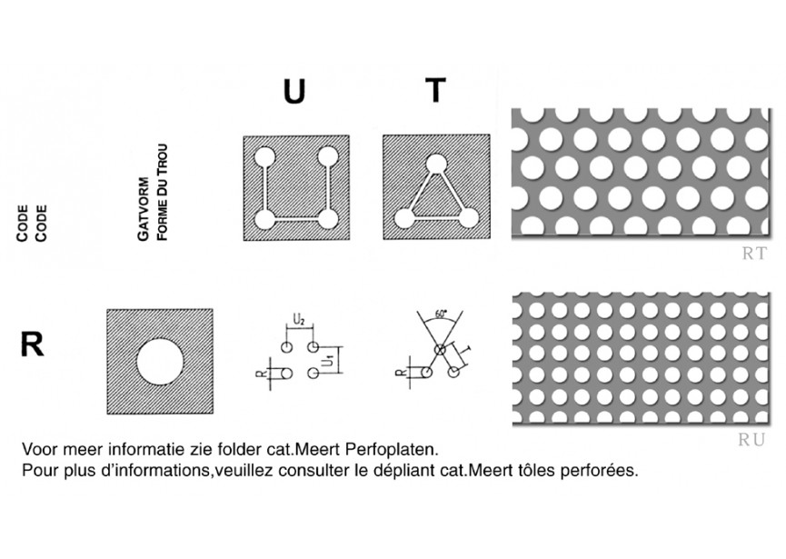 PERFO ROND 5 MM, 2000X1000X3 R5 T8