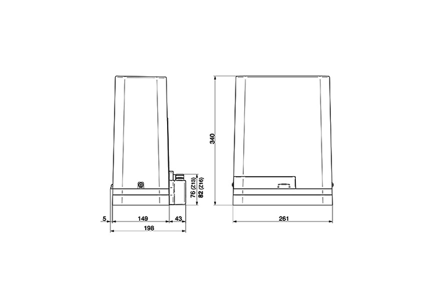 612000~~Schuifpoortmotor LIVI 9X-M