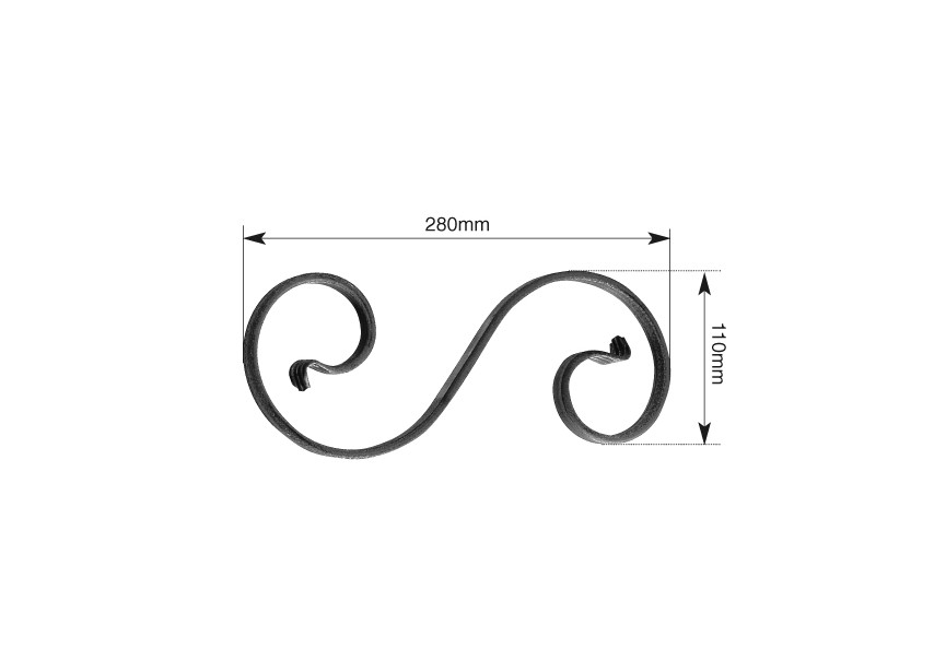 VOLUTE 280 MM.