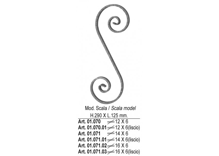 VOLUTE 290X125 MM 14X6