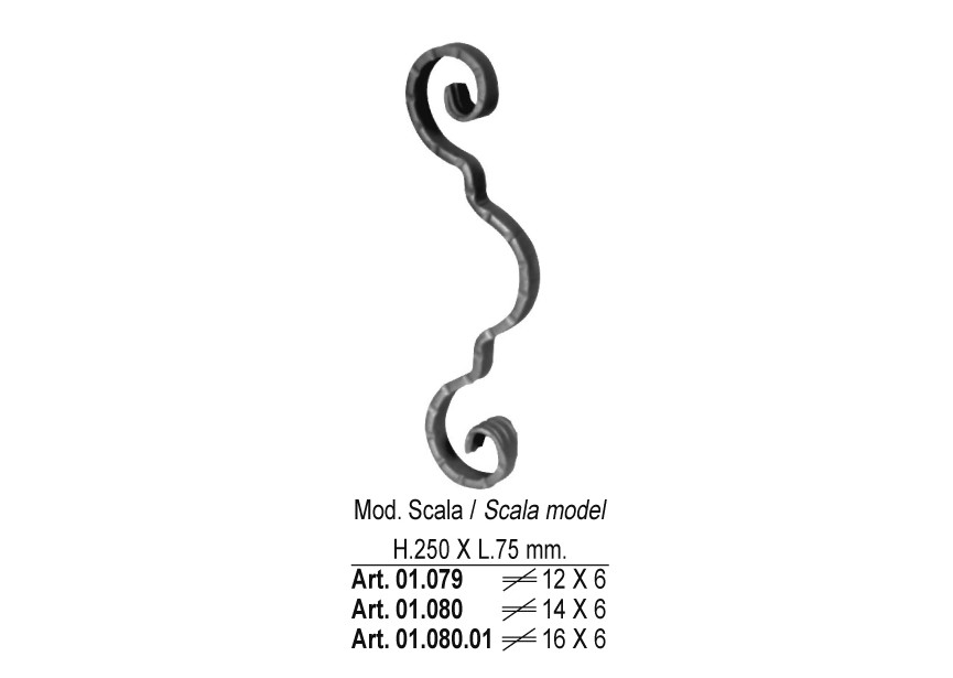 01.080~~KRUL 250X75MM - 12X6MM