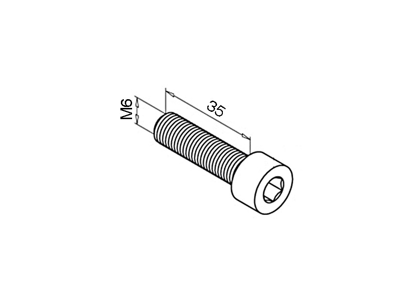 Vis 6-pans - creux de bouchon de tête, QS-24,