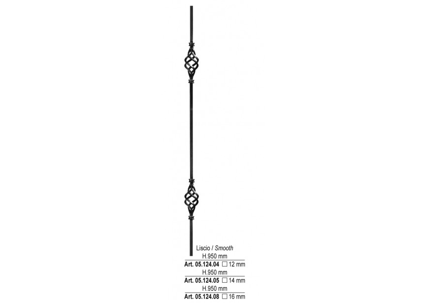 BARREAU 950X63MM # 14 MM