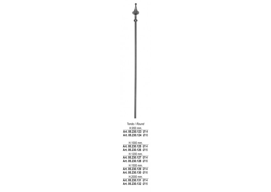 05.230.130~~RONDE SPIJL H 1500MM o 16MM