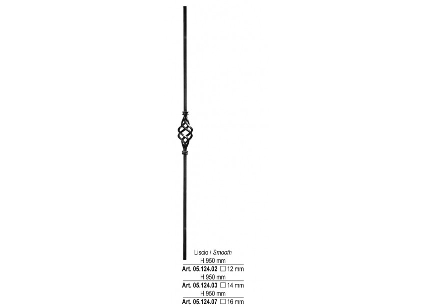 BARREAU 950X63MM # 14 MM