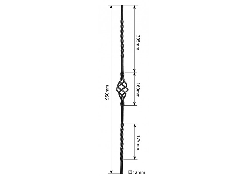 B48-4R~~SPIJL 900MM.