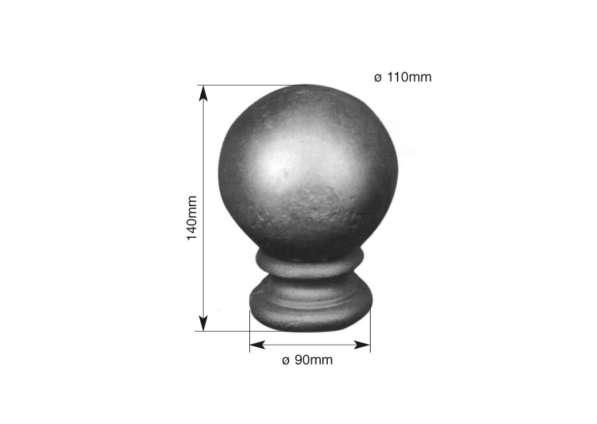 BOULE SOUDABLE 140X90MM