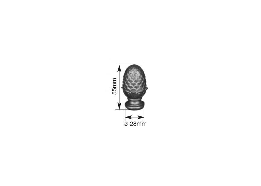 POMME DE P.SOUD.55X28MM