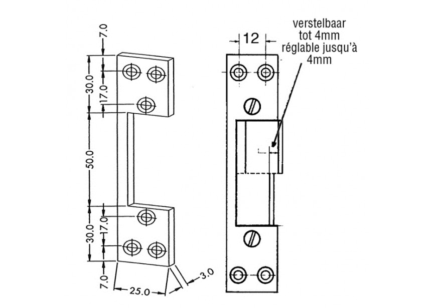 50012EL~~ELECTRISCHE DEUROPENER - RECHTS EN LINKS BRUIKBAAR