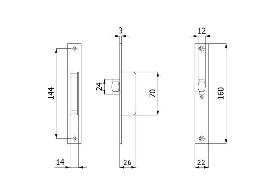 345-F22~~INBOUWSLOT MET ROLTOP