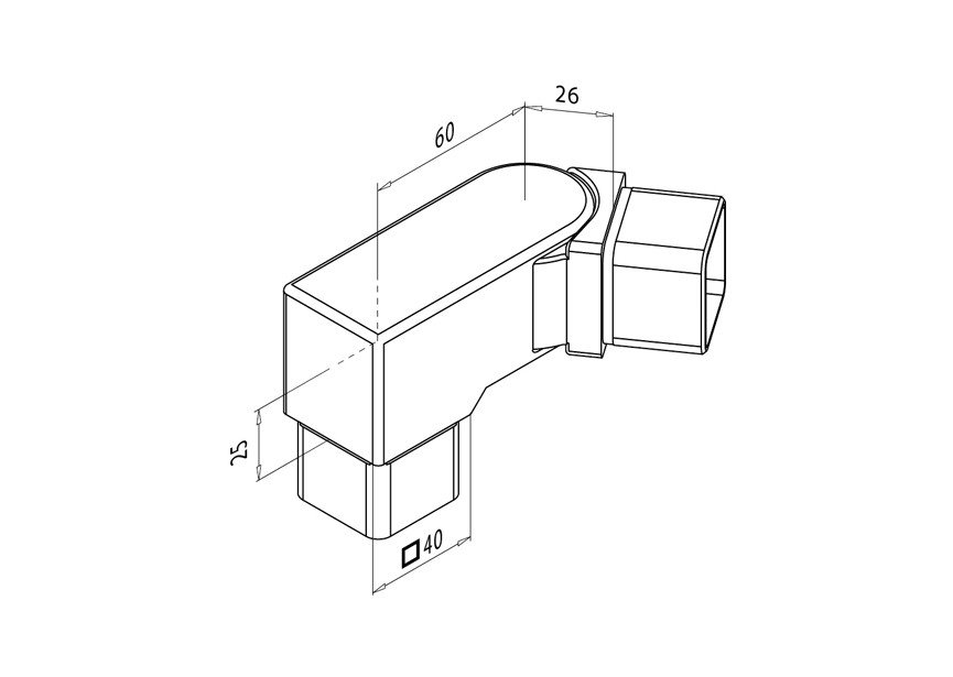 Raccord 90° avec élément orientable g. (0-70°)