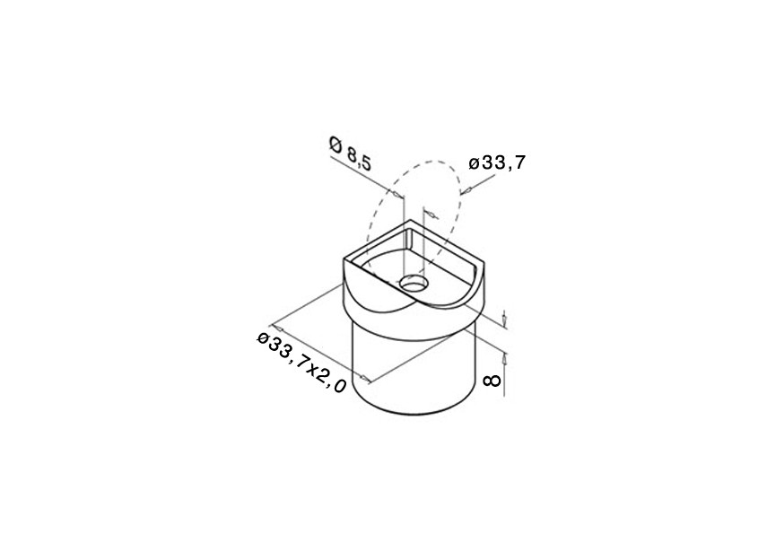 130774-12~~ADAPTER MOD.0773 - o33.7