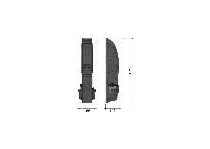 633175~~Motor 24V - geen sturing - 1400 toeren - kabelontgrendeling