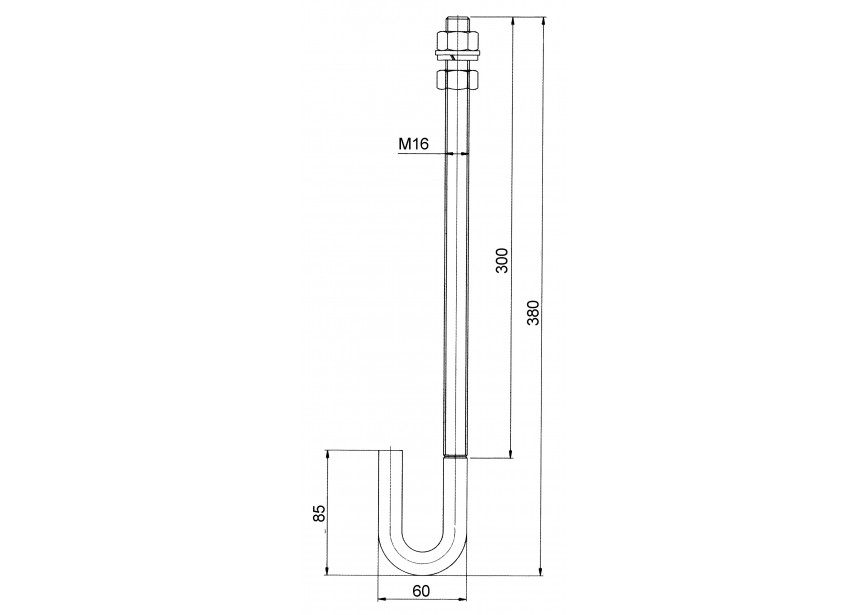 CGI-348~~INOX DRAADSTANG VAN ART 350 INOX-M16