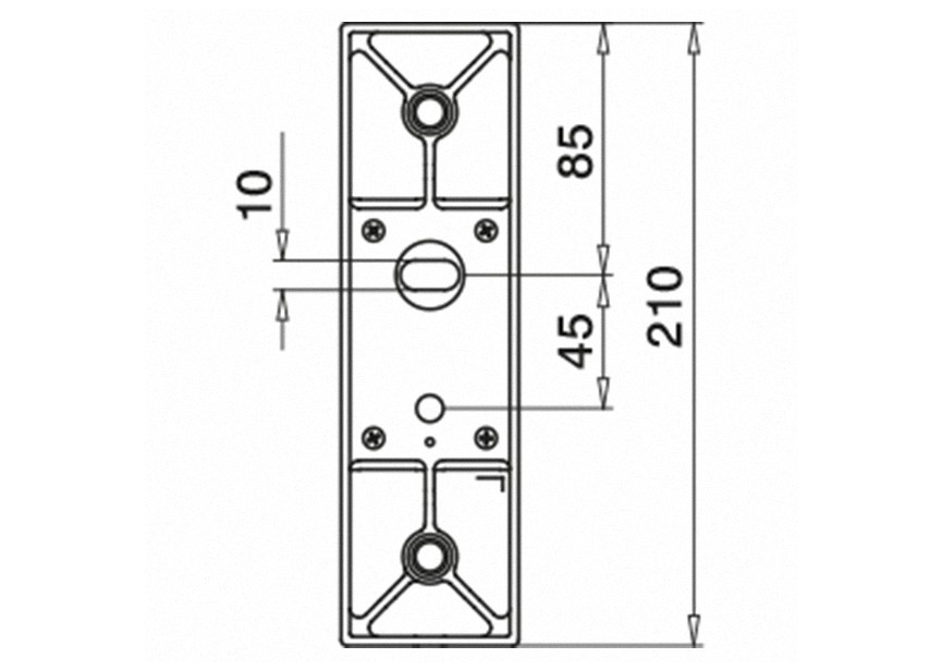 Adaptateur à verre carré, mod. 4762,