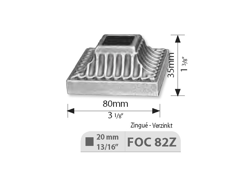 FOC82Z~~GIETIJZEREN AFDEKROZET