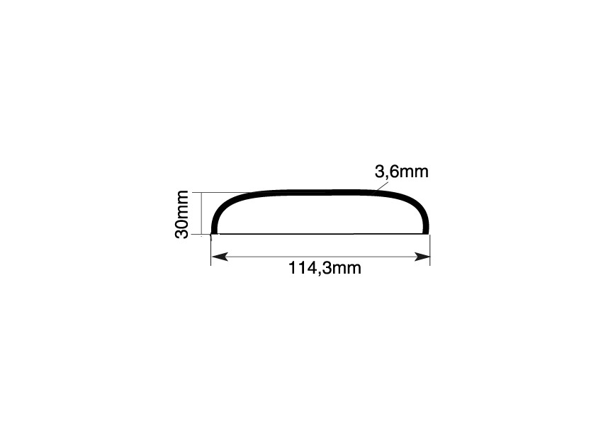 FOND DE TUBE 114,3MM.