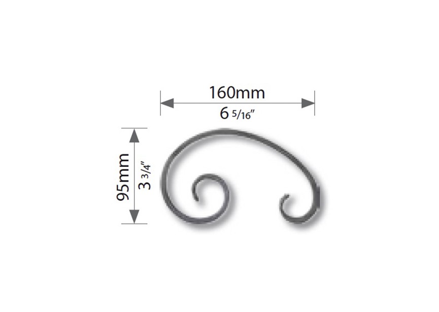 VOLUTE 140X130 - 12X6MM.