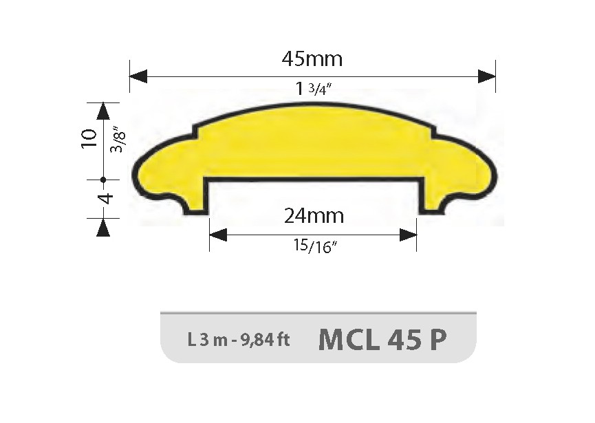 MCL45P-3M~~HANDGREEP UIT SMEEDB. BRONS