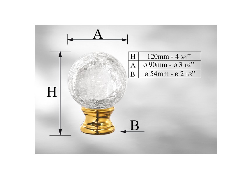 GLOBE EN CRISTAL DE PLOMB