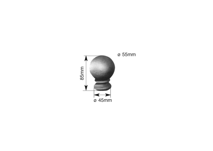 BOULE SOUDABLE 85X45MM