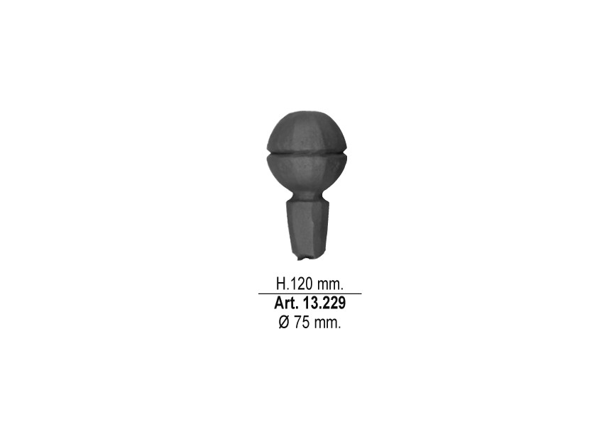 113-10~~LASBARE SIERKOP 140X75MM