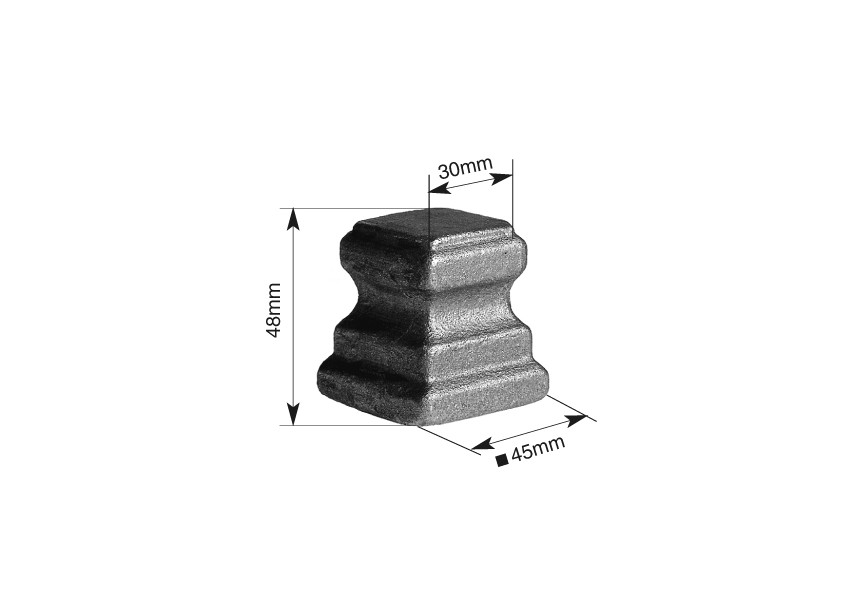 127-4~~LASBARE SIERHULS 48X30X45MM