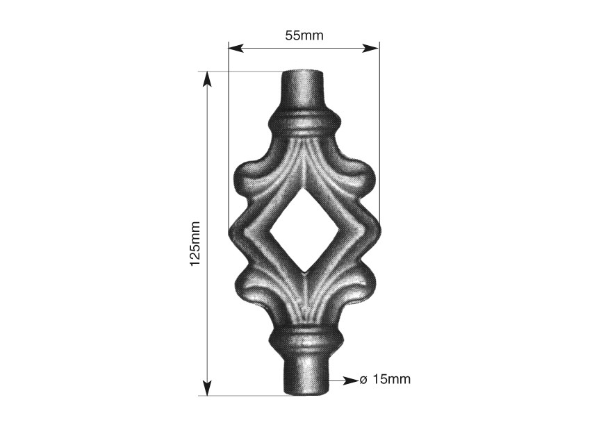 POINTE DE L. 125X55X15MM