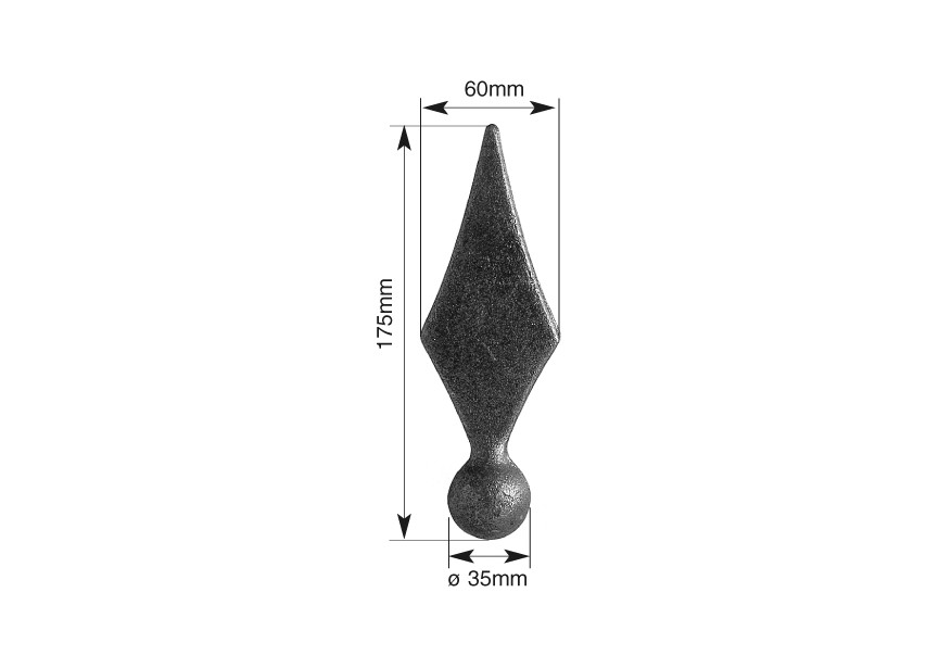 LANCE SOUDABLE 175X60MM