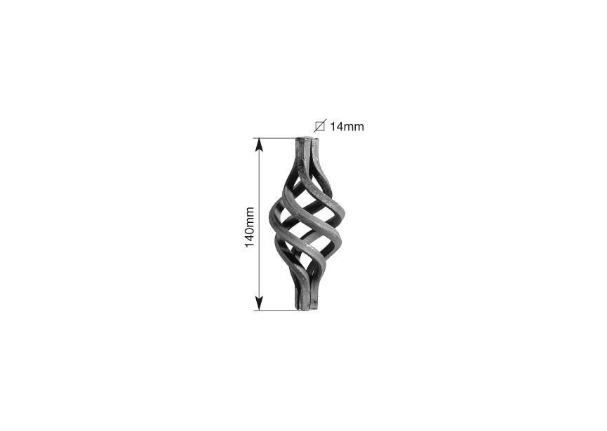 TORSADE FORGEE A CH. #14MM