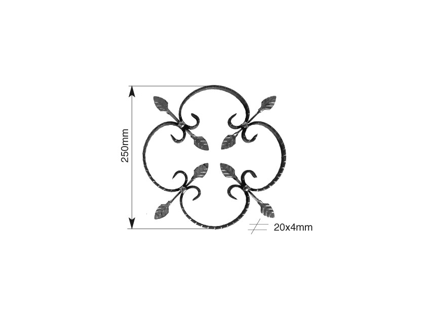 ELEMENT DECORATIF 250MM