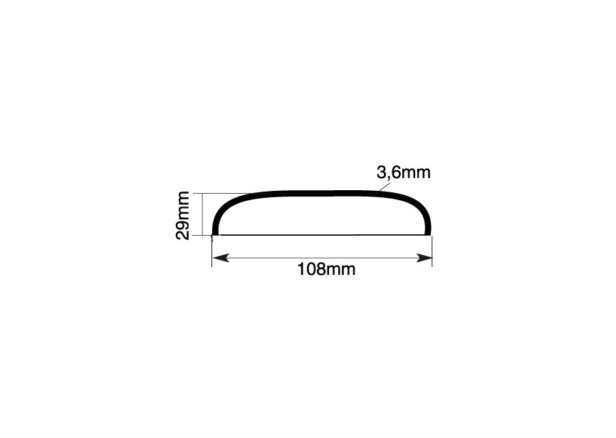 FOND DE TUBE 108MM.