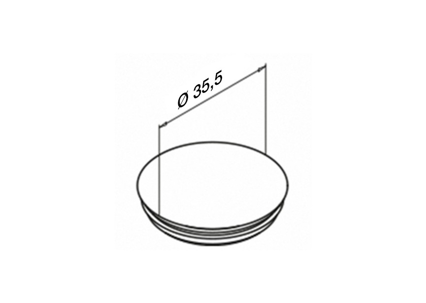 Embout,EG Smart  Prime,latéral,ABS,RAL9006