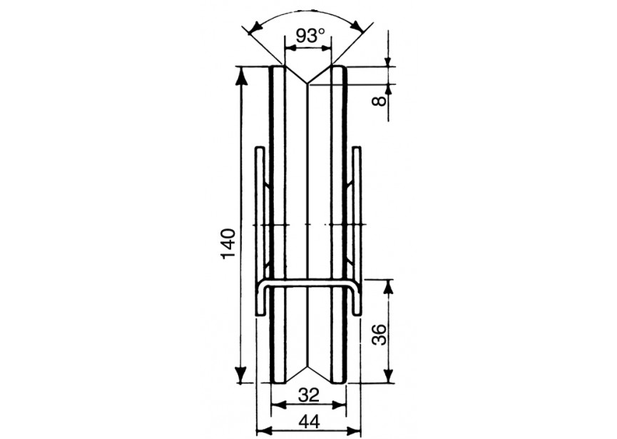 GALET AC.Z. 2 ROULEMENTS