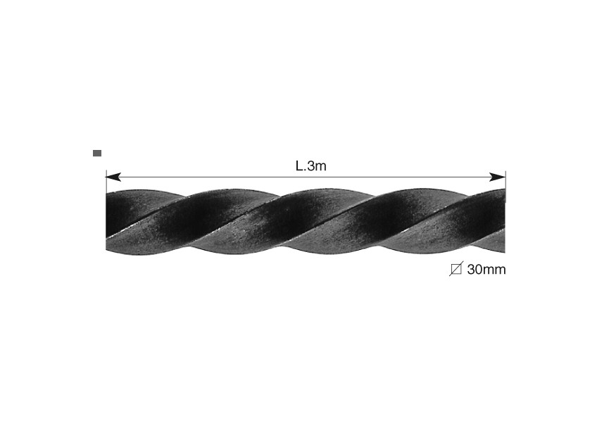 BARRE TORSADE - 3 METRES.