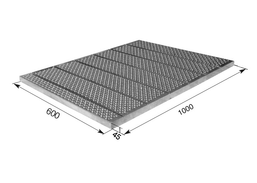 GRIL.AP2-30-MAW(2MM TâLE) 600X1000