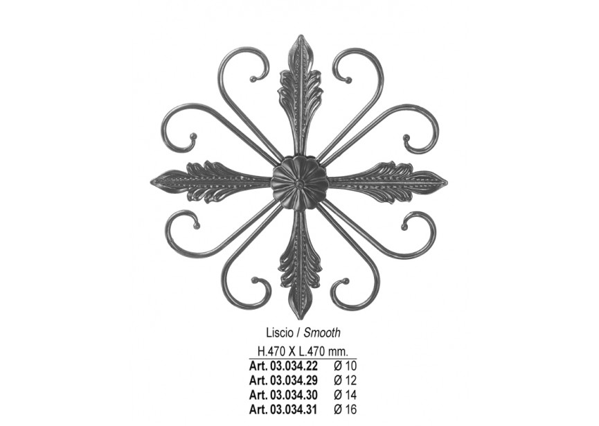 ELEMENT DECORATIF 470X470MM o 12 MM