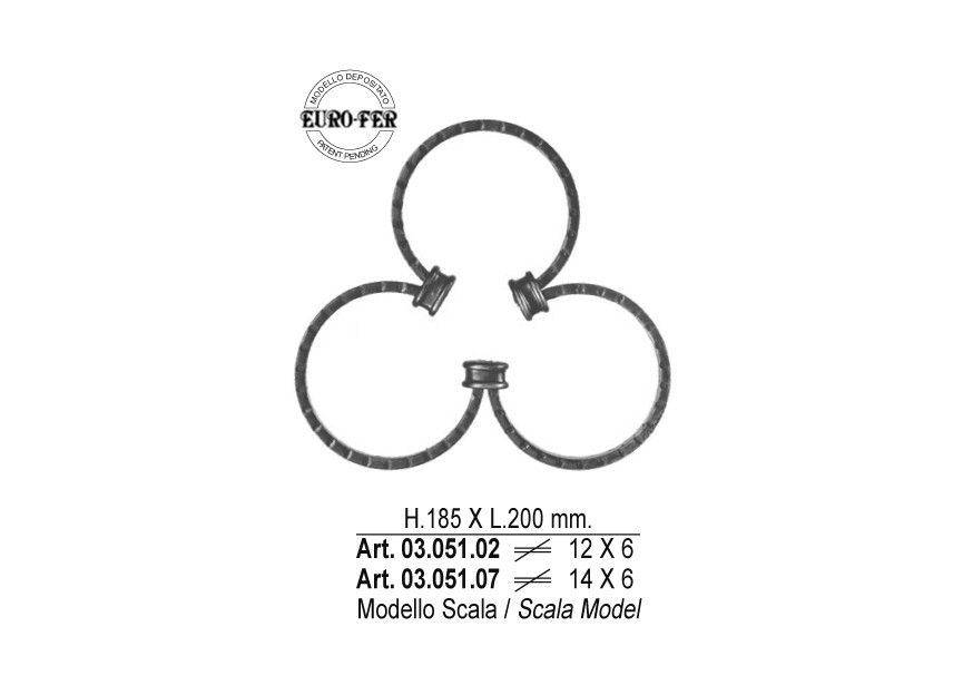 ELEMENT DECORATIF 185X200 14X6MM