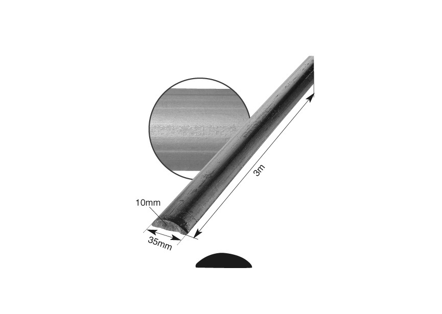 MC113-3M~~HALF-ROND 35X10MM