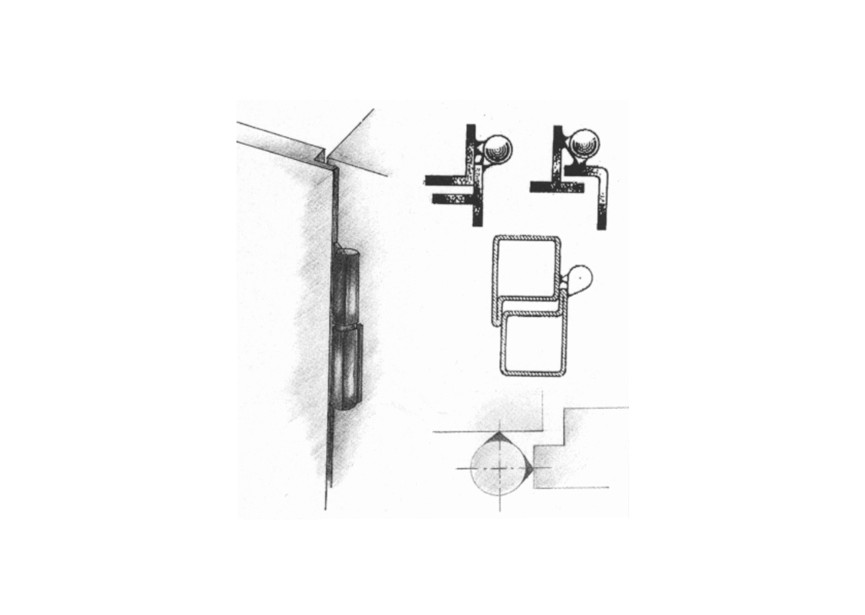 PAUMELLE A SOUDER - 180MM