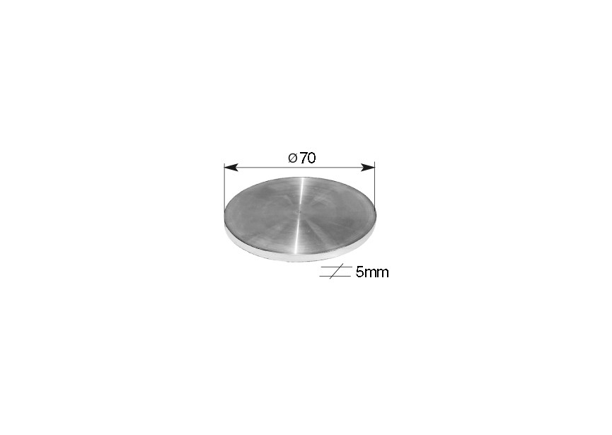 DISQUE INOX 70X5 GRAIN 320