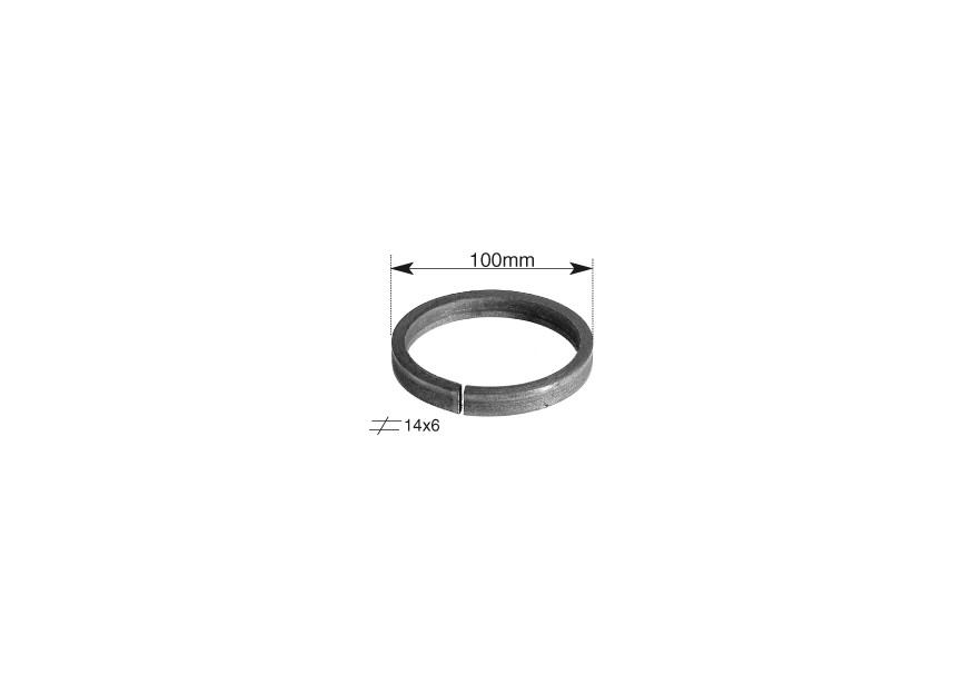 CR102~~RING - DIAM. 100MM-PLAT 14X6