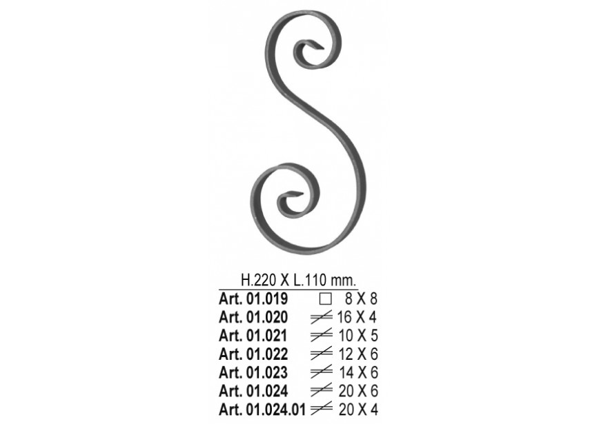 01.024~~KRUL 220X110 MM 20X6