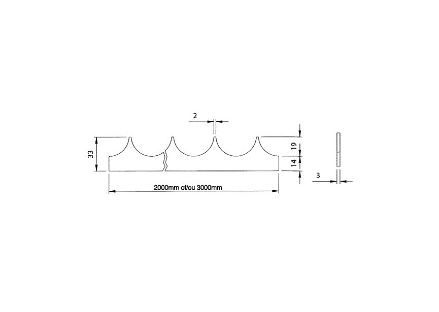 PK42X3-2M~~POORTKAM - 2 METER.