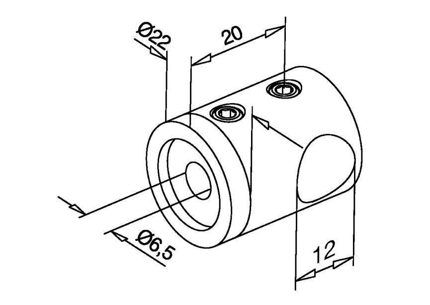 Supports transversaux plat,avec perçage droit,