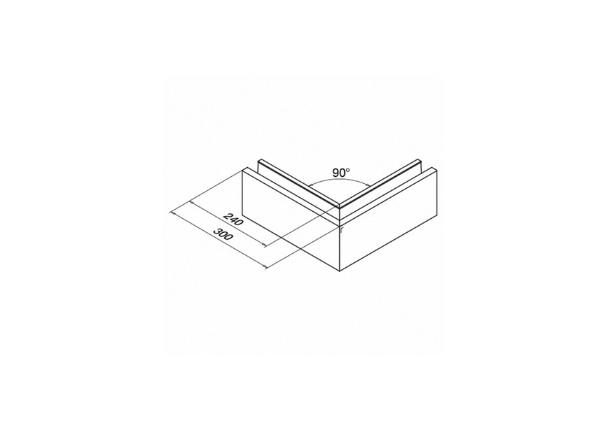 168121-02-18~~Pro F TOP 90° BUITENHOEK, aluminium, RVS-effect