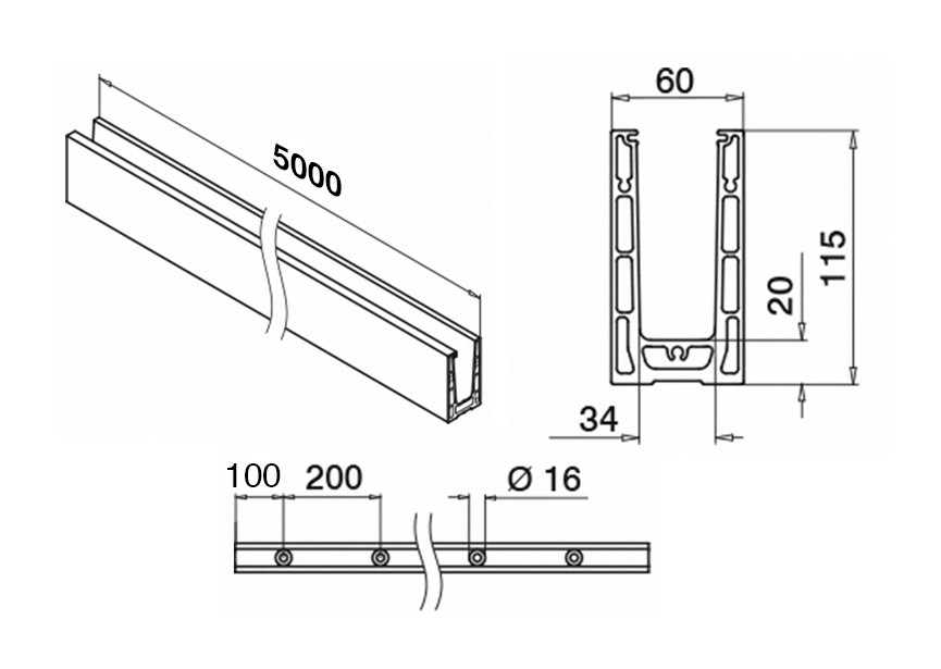 168210-025-00-18~~L=2500mm,EG Smart,vloerprofiel,topmontage,alu,geanod.